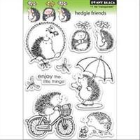 penny black clear stamps 5x75 sheet hedgie friends 262095