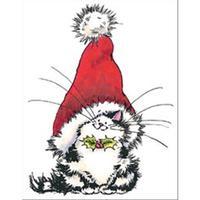 penny black rubber stamp 35x45 jolly xmas kitty 244004