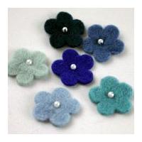 Pearl Flower Handmade Felt Embellishments