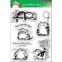 penny black clear stamps 5x75 sheet purrfect day 233362