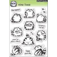 Penny Black Clear Stamps 5X7.5 Sheet-Nine Lives 233379