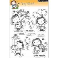 Penny Black Clear Stamps 5X7.5 Sheet-Betsy Bluebell 233382