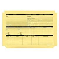 Personnel Wallets Pre-printed Yellow Pack of 50 PWY01