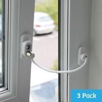 Penkid Window Restrictor - White (3 Pack)