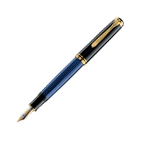 pelikan souvern 800 black blue fountain pen