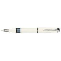 Pelikan M205 White Resin Chrome Trims Fountain Pen