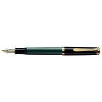 pelikan m400 black green fountain pen