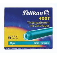 pelikan cartridges 6 turquoise