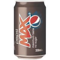 Pepsi Max Cola 330ml Cans - Pack of 24