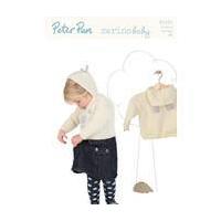 Peter Pan Baby Merino Hooded Sweaters Digital Pattern P1181