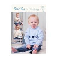 Peter Pan Baby Merino Sweater and Cardigan Digital Pattern P1217