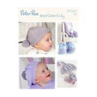 Peter Pan Baby Merino Hat Scarf and Mitts Digital Pattern P1162