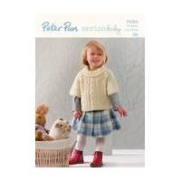 peter pan baby merino knitted poncho sweater digital pattern p1261