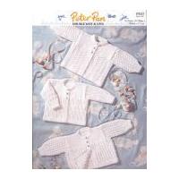 peter pan baby premature cardigans knitting pattern 843 4 ply dk