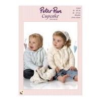 peter pan childrens cardigans blanket cupcake knitting pattern 1119 dk