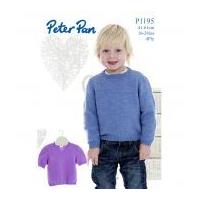 Peter Pan Baby Sweaters Knitting Pattern 1195 4 Ply