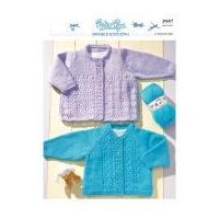 Peter Pan Baby Jacket & Cardigan Knitting Pattern 957 DK
