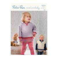 peter pan childrens sweater slipover merino baby knitting pattern 1259 ...