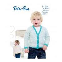 Peter Pan Childrens Cardigan & Sweater Cupcake Knitting Pattern 1204 DK