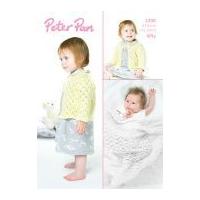 Peter Pan Baby Jacket & Shawl Knitting Pattern 1208 4 Ply