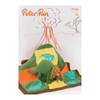 Peter Pan Baby Blanket & Dinosaur Toy Knitting Pattern 1266 DK
