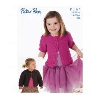 Peter Pan Girls Cardigans Knitting Pattern 1167 DK