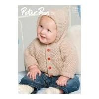 Peter Pan Baby Hooded Jacket Knitting Pattern 1056 DK