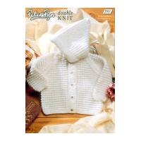 Peter Pan Baby Hooded Jacket Knitting Pattern 827 DK