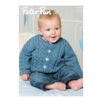 Peter Pan Baby Cardigan Knitting Pattern 1062 DK