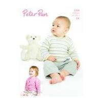 Peter Pan Baby Cardigan & Sweater Knitting Pattern 1209 DK