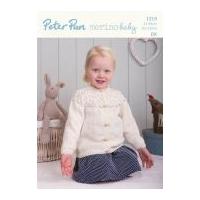 Peter Pan Baby Cardigan Knitting Pattern 1219 DK