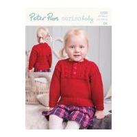 Peter Pan Childrens Sweater Knitting Pattern 1220 DK