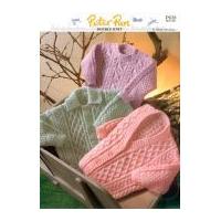 peter pan baby sweaters cardigans knitting pattern 838 dk