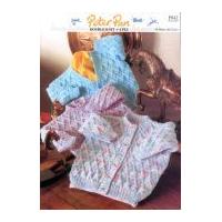Peter Pan Baby Sweaters & Cardigans Knitting Pattern 842 4 Ply, DK