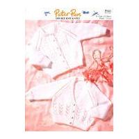 Peter Pan Baby Premature Cardigans Knitting Pattern 846 4 Ply, DK