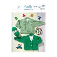 Peter Pan Baby Cardigans Knitting Pattern 958 DK