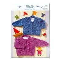 Peter Pan Baby Cardigans Knitting Pattern 961 DK