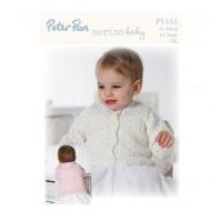 Peter Pan Baby Cardigans Merino Baby Knitting Pattern 1163 DK
