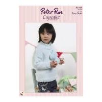 Peter Pan Childrens Sweaters Cupcake Knitting Pattern 1040 DK
