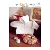 Peter Pan Baby Premature Jacket Knitting Pattern 874 DK