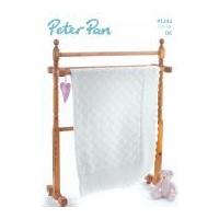 Peter Pan Baby Blanket Knitting Pattern 1243 DK
