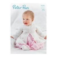 Peter Pan Baby Jacket Knitting Pattern 1251 4 Ply