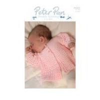Peter Pan Baby Matinee Coat Crochet Pattern 1022 DK