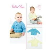 peter pan baby cardigan sweater knitting pattern 1212 dk