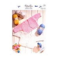 Peter Pan Baby Cardigan & Bolero Crochet Pattern 904 DK