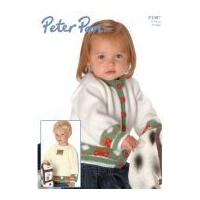 Peter Pan Baby Sweater & Cardigan Knitting Pattern 1087 DK