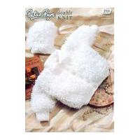 Peter Pan Baby Loopy Jacket & Bonnet Knitting Pattern 828 DK