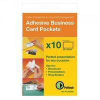 Pelltech Business Card Pockets Top Opening 95x60mm Pack of 100