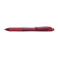 Pentel EnerGelxRetractable 1.0mm Red Liquid Gel Rollerball Pen Pack of