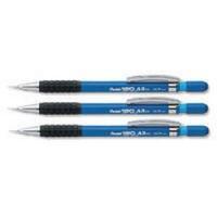 pentel 120 automatic pencil 07mm blue barrel pack of 12 a317 c